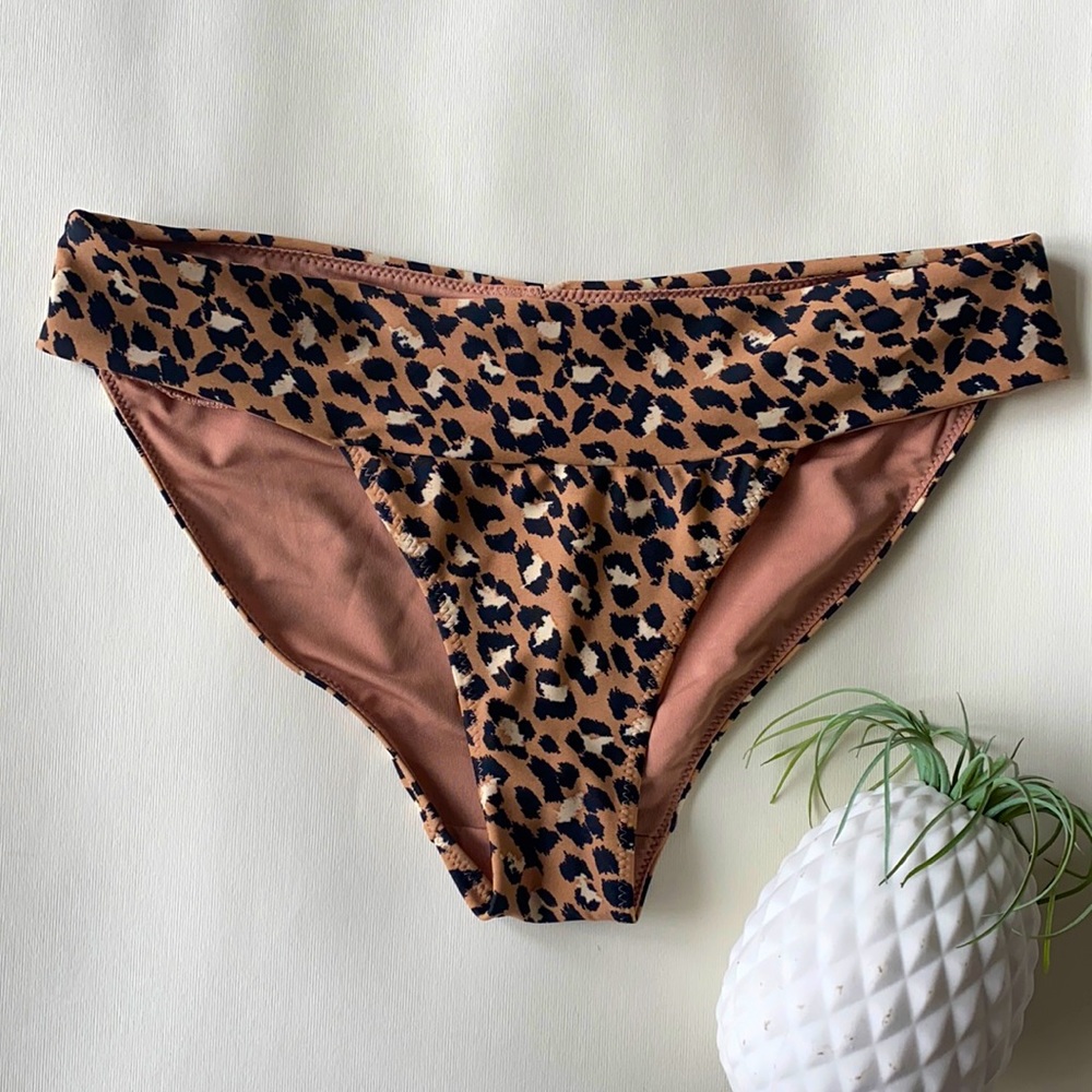 Aerie leopard bikini bottom